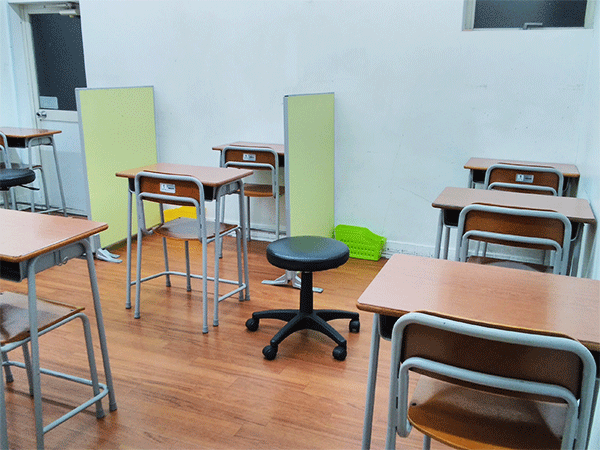 飯寺教室の様子：自習OK！気軽に勉強しに来てくださいね！