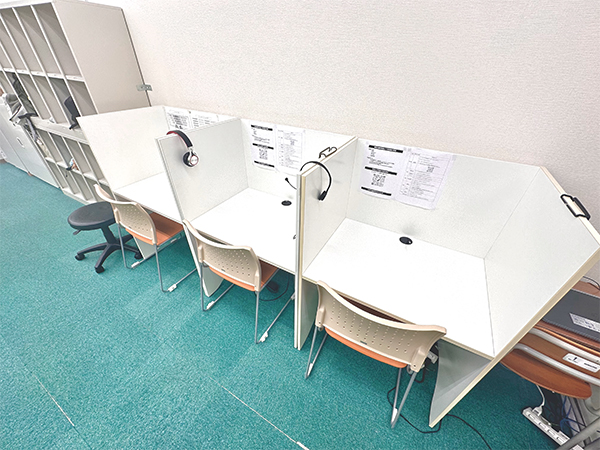 西川教室の様子：自習は授業がない日でも利用可能です！