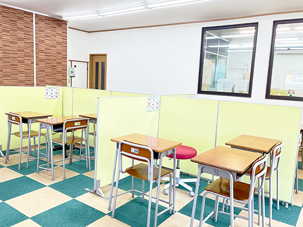 安積中央教室の様子：勉強に集中できる環境を準備しております。
