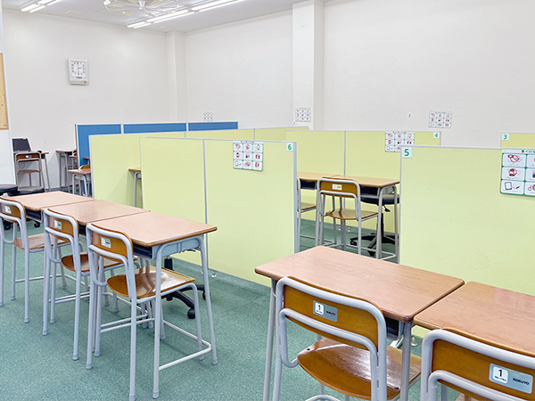 本宮中央教室の様子：広々していて、座席数も十分！