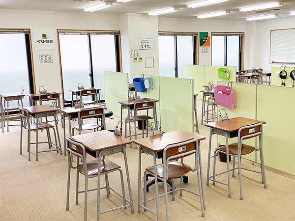 志度教室の様子：建物の3階にあり、騒音が少ない教室です。