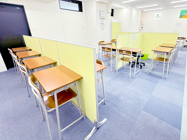 東仙台教室の様子：集中して勉強できます！