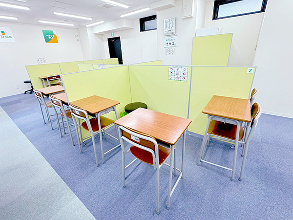 東仙台教室の様子：自習スペースとしても活用できます。
