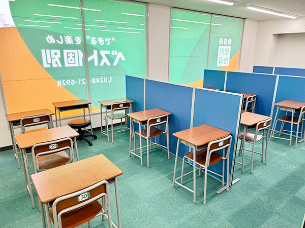 矢吹駅前教室の様子：勉強に集中できる授業スペース完備。