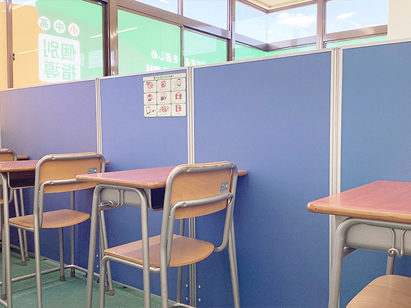 鈴川教室の様子：自習でもご利用いただけます。