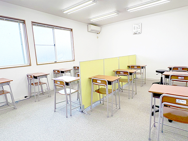 名取西教室の様子：落ち着いた空間で学習ができます