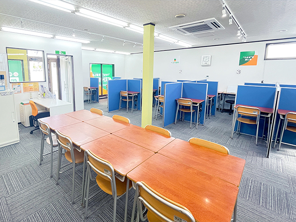 東根教室の様子：学習に集中できる環境を整えています。