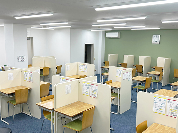 高根沢教室の様子：明るく、清潔感のある新しい教室です！