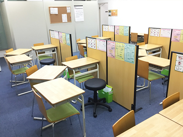 連島教室の様子：勉強に集中できる環境を準備しております。