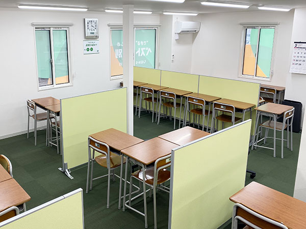 野田町教室の様子：集中できる学習環境です。
