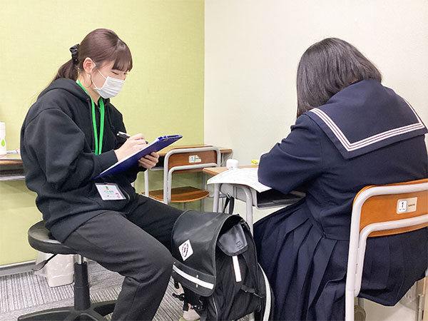 白河東教室の様子：少人数制でしっかりと指導いたします。