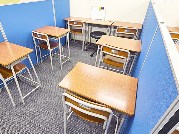 天童教室の様子：勉強に集中しやすい環境づくりに努めます。