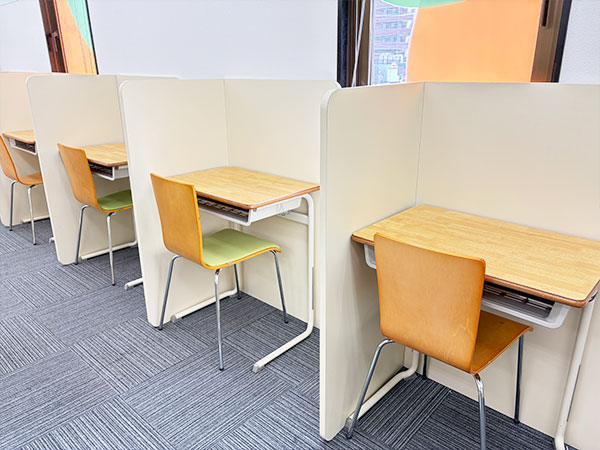 今泉新町教室の様子：教室が空いている日はいつでも自習可能です！
