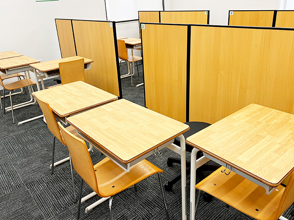中庄教室の様子：落ち着いた雰囲気で学習しやすい環境です
