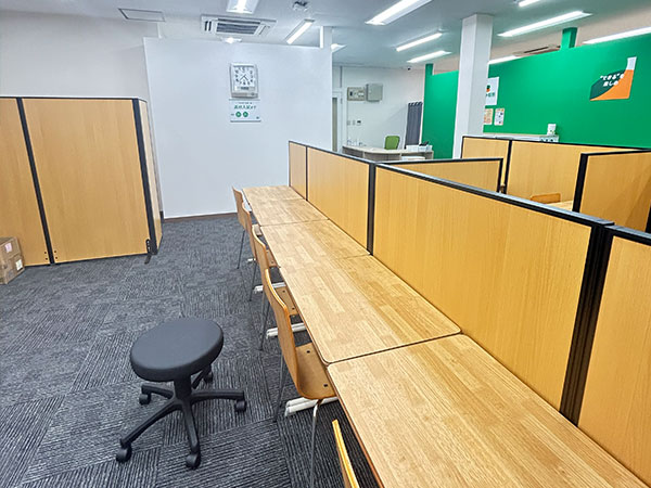 深谷教室の様子：予約不要で自習室を使うことが出来ます！