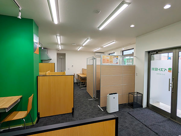 本庄南教室の様子：集中しやすい環境を大切にしています。