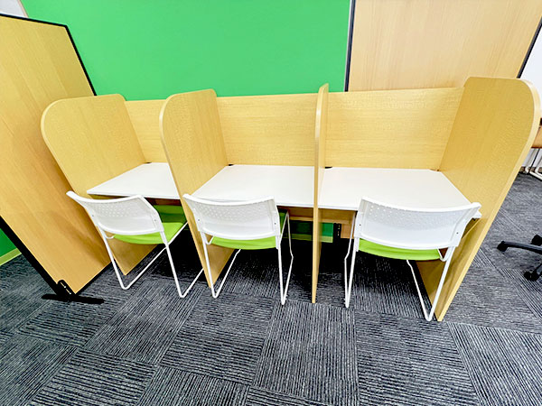 玉村教室の様子：高校生用の授業スペースもご用意